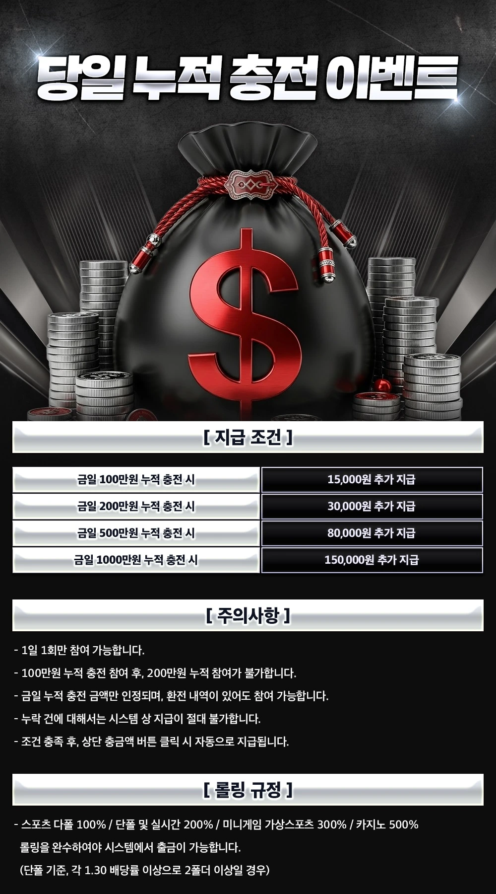 당일누적충전이벤트